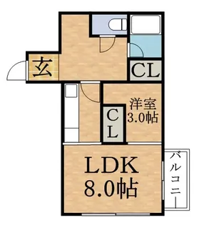 グランデ麻生【303号室】の間取り
