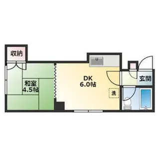 メゾン中田【206号室】の間取り