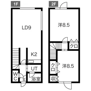 ダイヤプラザK【1階】の間取り