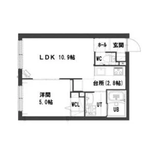 グランメール新道東駅Ⅱ【4階】の間取り