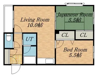 アパートメント松田A【201号室】の間取り