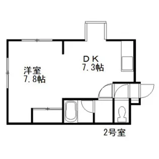 パレス・アトランティス【00302号室】の間取り