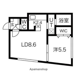 ECOA麻生駅前【3階】の間取り