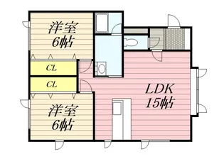 バローネ川村【0201号室】の間取り