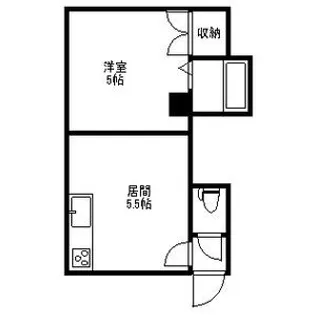 コーポシルキー【2-8号室】の間取り