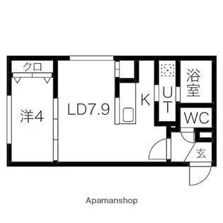 GRANDE 札幌 北大前【4階】の間取り