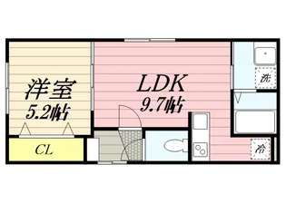 グランパーク麻生【203号室】の間取り