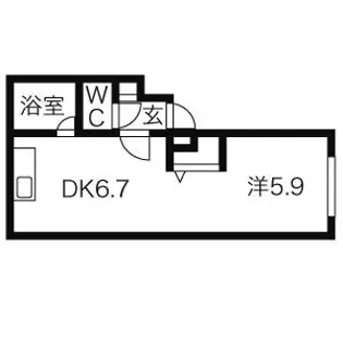 ハーベスト38【1階】の間取り