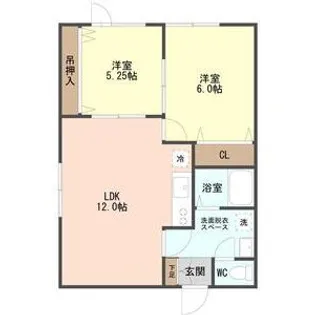 ハイム新川34【2階】の間取り