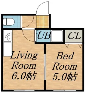 LILA48【201号室】の間取り