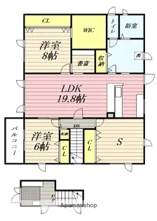 北海道札幌市北区麻生町2丁目【一戸建】の間取り