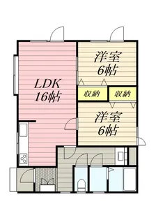 ドミール藤【1号室】の間取り
