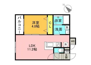 LEIA麻生【5階】の間取り