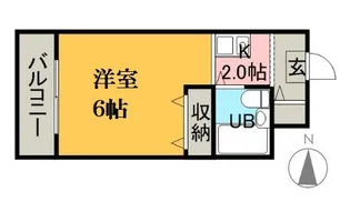 メゾン・ド・ルナール【411号室】の間取り