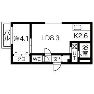 パティオ北21【3階】の間取り