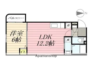 サウスウィング【407号室】の間取り