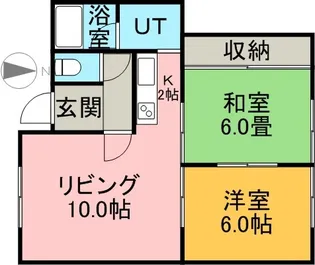 コーポツルハ【103号室】の間取り