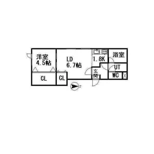 ラ・フォルセN30【2階】の間取り
