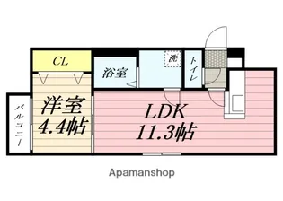 プラシード【3階】の間取り