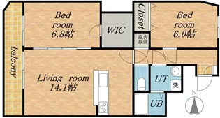 サムティタワーN26・エルム北26条【805号室】の間取り