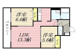 グラン札幌【5階】の間取り