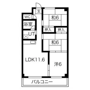 恵友エアリス【301号室】の間取り
