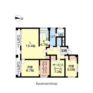 シェルメール17【1階】の間取り