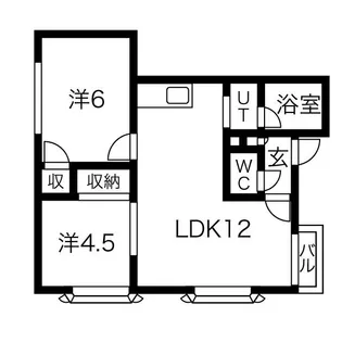 SKコーポ第2【101号室】の間取り
