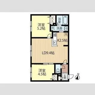 FUTABA SQUARE N21【4階】の間取り