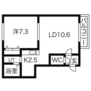 エスポワールⅠ【00402号室】の間取り