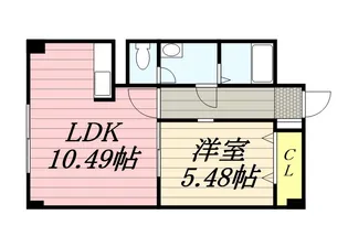 BLD SAKAMOTO南麻生【0202号室】の間取り