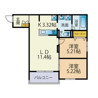 PORTEーBONHEUR【4階】の間取り