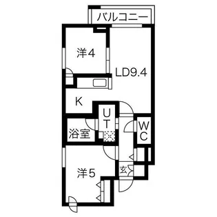 クラッセ札幌シティアクシア・ノーステラス【203号室】の間取り
