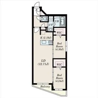 DIORE RESIDENCE SAPPORO【00505号室】の間取り