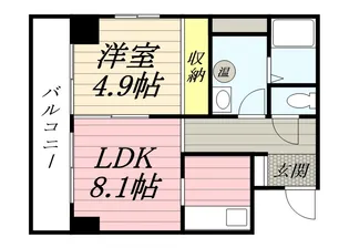 ホープ北21【205号室】の間取り