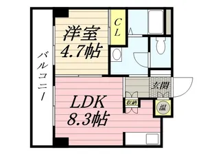 ホープ北21【4階】の間取り