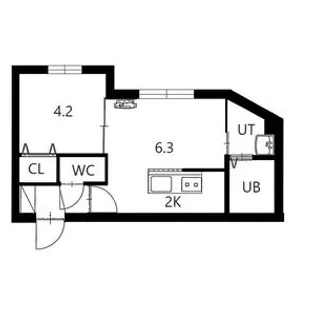 LAGOM N15 (ラーゴムエヌ15)【3階】の間取り