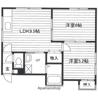 ハイツ若草【3階】の間取り
