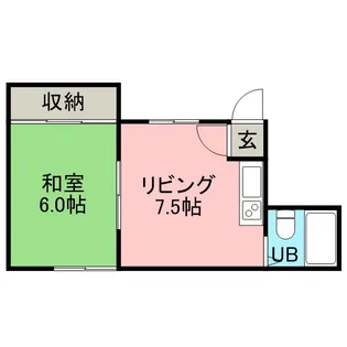 新琴似ハイツ【102号室】の間取り