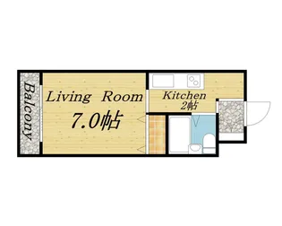 スタジオシティ【7階】の間取り