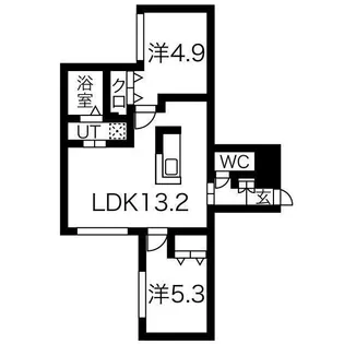 ラディーチェ元町【3階】の間取り