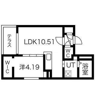 DOMINION N27(ドミニオンN27) 仮)N27W3 M【4階】の間取り