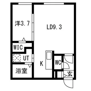VICTOIRE麻生(ヴィクトワール麻生)【2階】の間取り