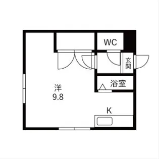 パレス栄町【301号室】の間取り
