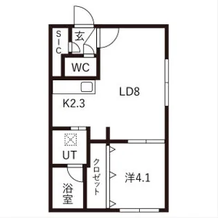 メルヴェーユ麻生【4階】の間取り