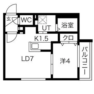 ラフィーネN23ウエスト【302号室】の間取り