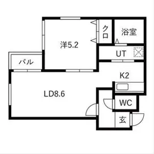 ライフォート麻生【402号室号室】の間取り