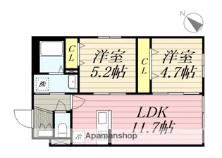 ルチアーノN35【2階】の間取り