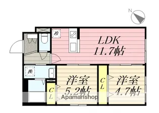 ルチアーノN35【4階】の間取り