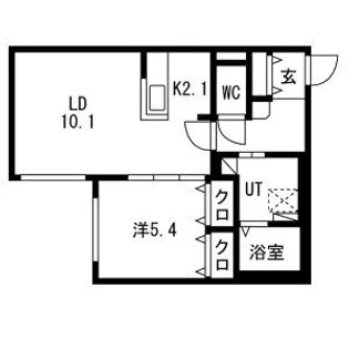POMMERAIE北13条(ポムレ北13条)【102号室】の間取り